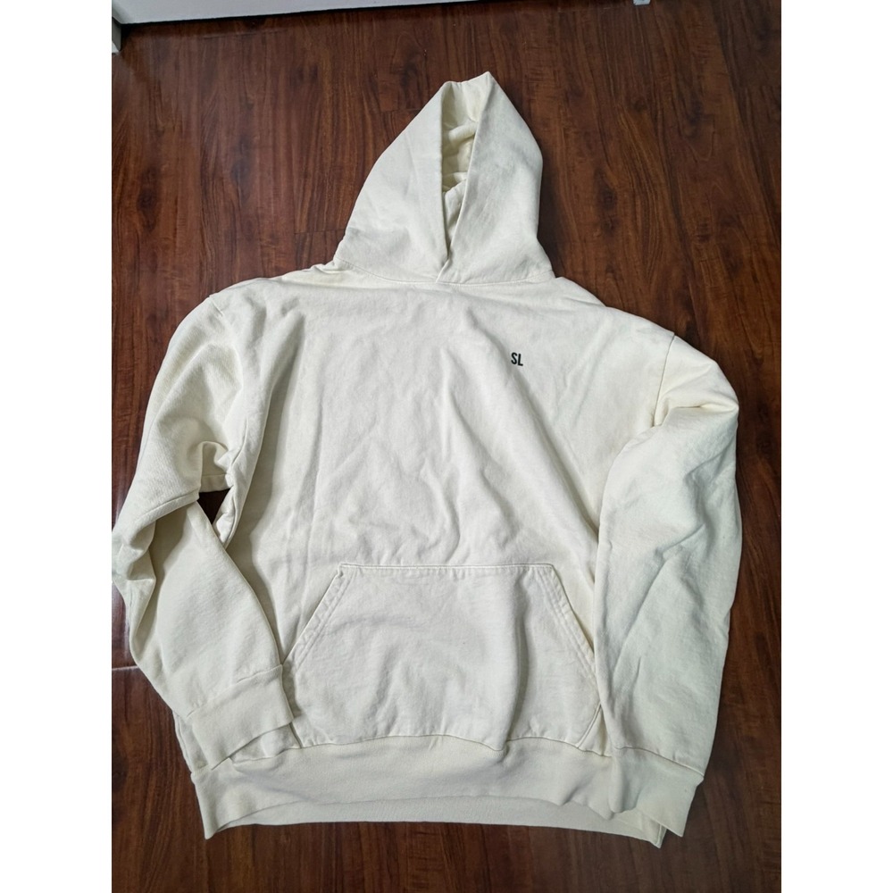 Samaria Leah Pullover Hoodie Sweatshirt Womens 2XL White Minimalist Streetwear